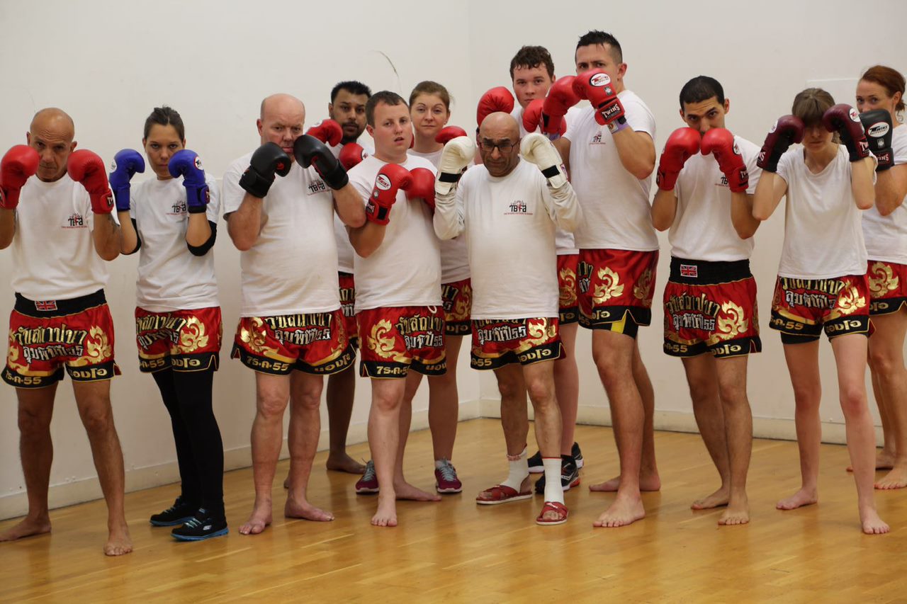 thai boxing group photo